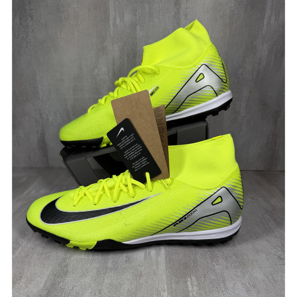 Nike Zoom Mercurial Superfly 10 TF Shoes Mens Size 11 Volt Yellow FQ8331-700 main image 6